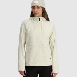 NWT Outdoor Research (OR) Mega Trail Mix Grid Fleece Full Zip Hoodie - Size S